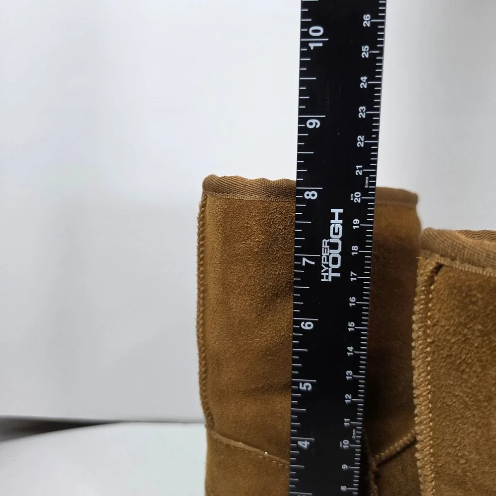 Koolaburra by UGG Victoria Short Chestnut‎ Suede Bow Boots Mens 3 Womens 5